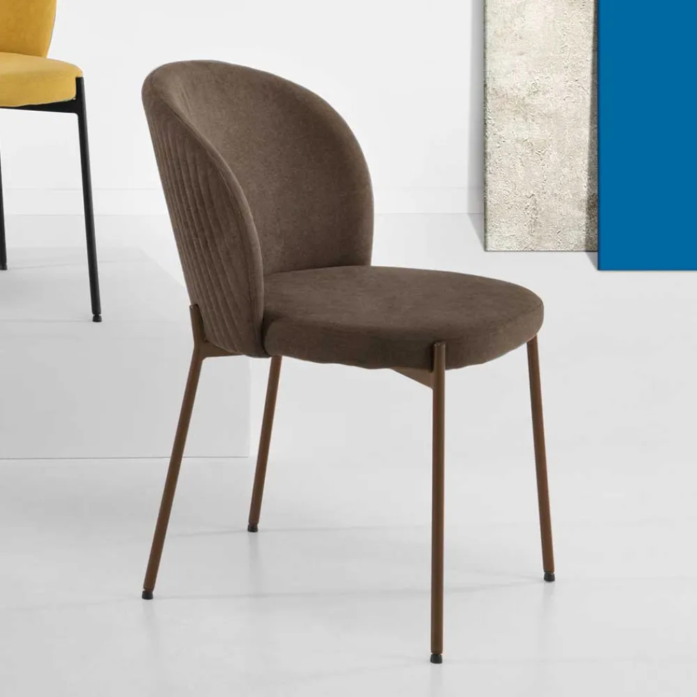 Clearance 4 Stühle in Braun Calinesta Küchenstühle|Esszimmerstühle