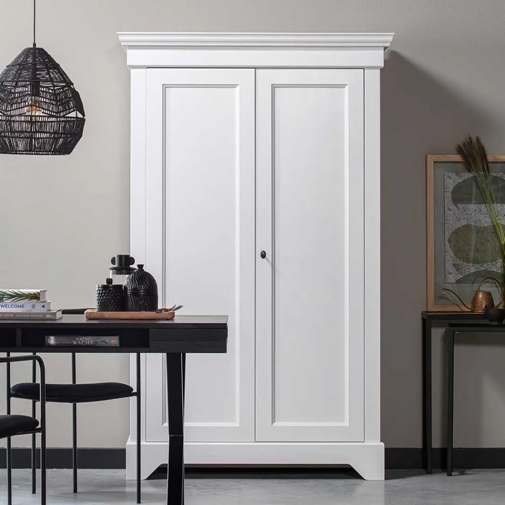 Outlet Abschließbarer Kleiderschrank Rioja Massivholzmöbel|Drehtürenschränke