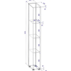Akten Nischenregal Rascian*Pharao24 Outlet