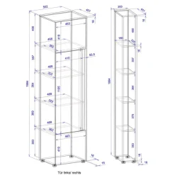 Aktenschrank mit Regal Rascian Büromöbel Sets