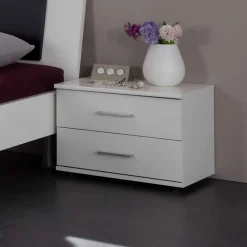 Alpinweiße Nachtkommode Nanylea*Pharao24 Hot