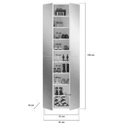 Anbauwand Garderobe Ridonner*Pharao24 Discount