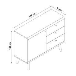 New Anbauwand Levanca Massivholz Wohnwände