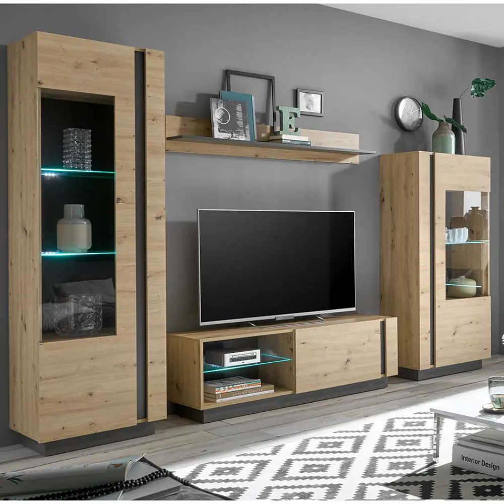 Hot Anbauwand Matrezina Moderne Wohnwände|Wohnwand 250 Cm