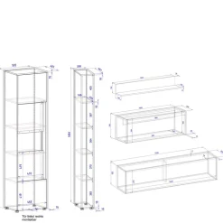 Anbauwand mit Homeoffice Rascian*Pharao24 Sale