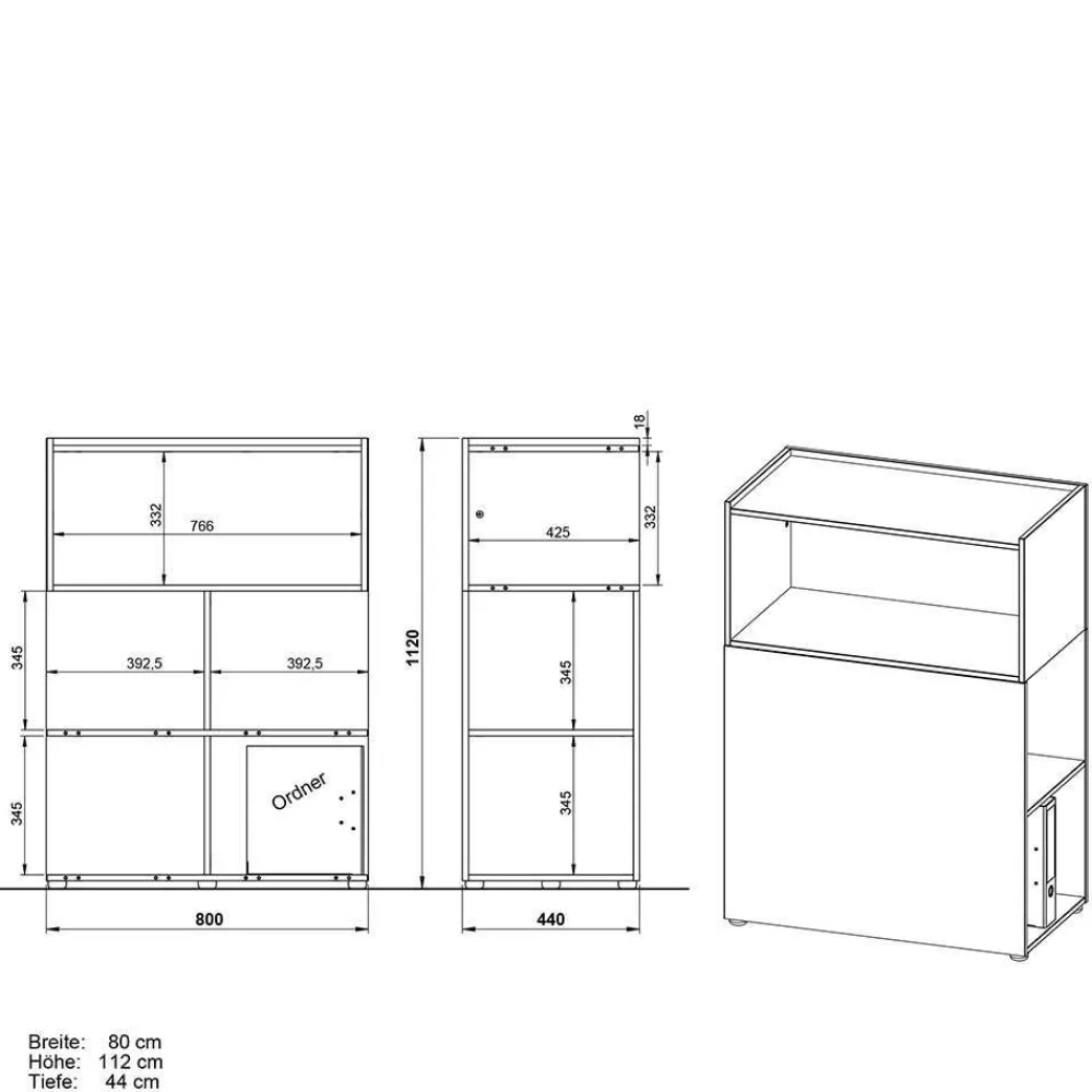 Arbeitszimmermöbel Set Abby*Pharao24 Outlet