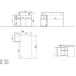 Clearance Arbeitszimmermöbel Set Sinnabra Büromöbel Sets