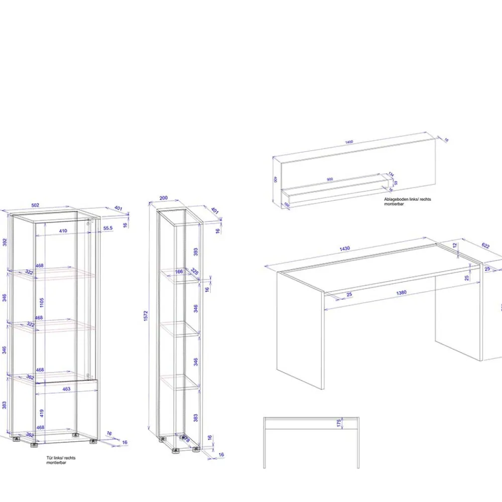 Arbeitszimmermoebel Uzniana Büromöbel Sets