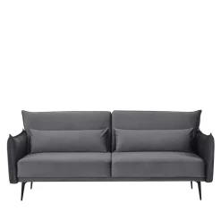Best Ausklappbares Sofa Samt Calexia 3 Sitzer Sofa|Schlafsofas
