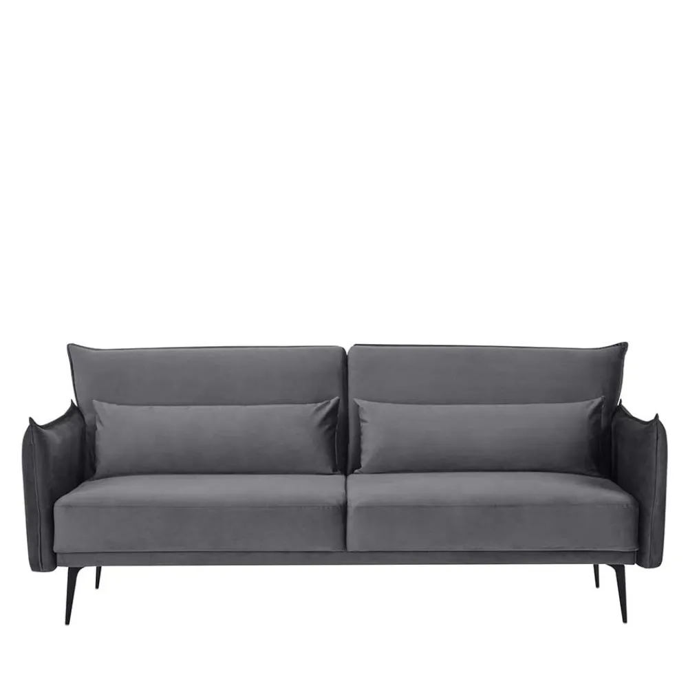 Best Ausklappbares Sofa Samt Calexia 3 Sitzer Sofa|Schlafsofas