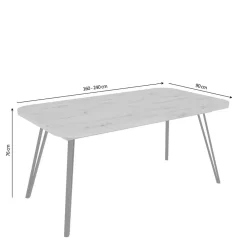 Clearance Ausziehtisch Ailuno Küchentisch|Ausziehtische