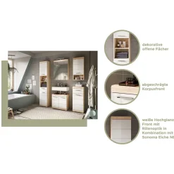 Bad Hängeschrank Kwesina Badezimmerschränke|Bad Hängeschränke