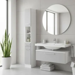 Online Bad Hochschrank Mosiana Badezimmerschränke|Bad Hochschränke