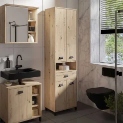 Clearance Badezimmer Hochschrank Peetja Bad Hochschränke|Badezimmerschränke