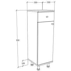 Hot Badezimmer Schrank klein Roselina Bad Unterschränke