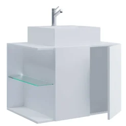 Clearance Badezimmer Schrank weiß Pseidoca Waschbeckenunterschränke|Bad Unterschränke