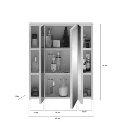 Badezimmer Spiegelschrank Alessia*Pharao24 Clearance