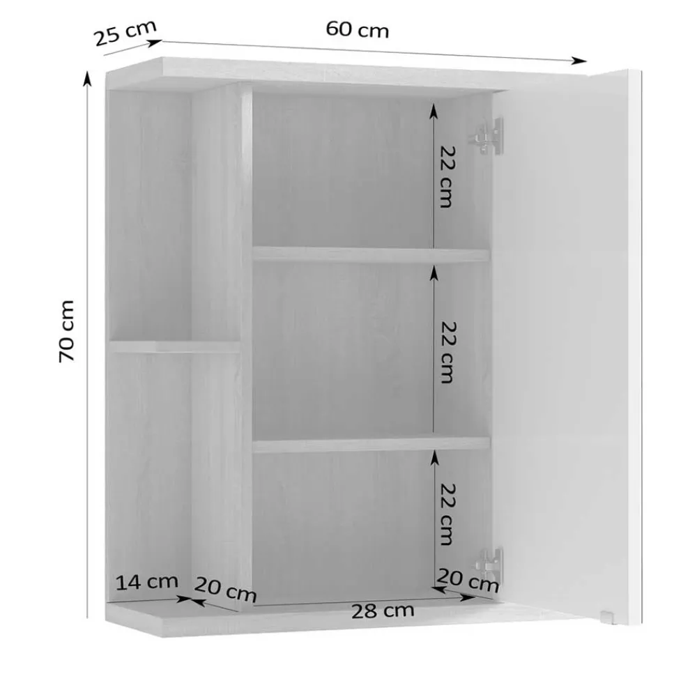 Badezimmer Spiegelschrank Evinele*Pharao24 Outlet