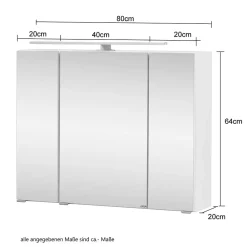 Badezimmer Spiegelschrank Isdrina*Pharao24 Online