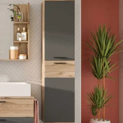 Outlet Badezimmerhochschrank Faneno Badezimmerschränke|Bad Hängeschränke