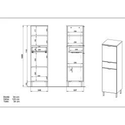 Online Badezimmerhochschrank Rienca Bad Hochschränke