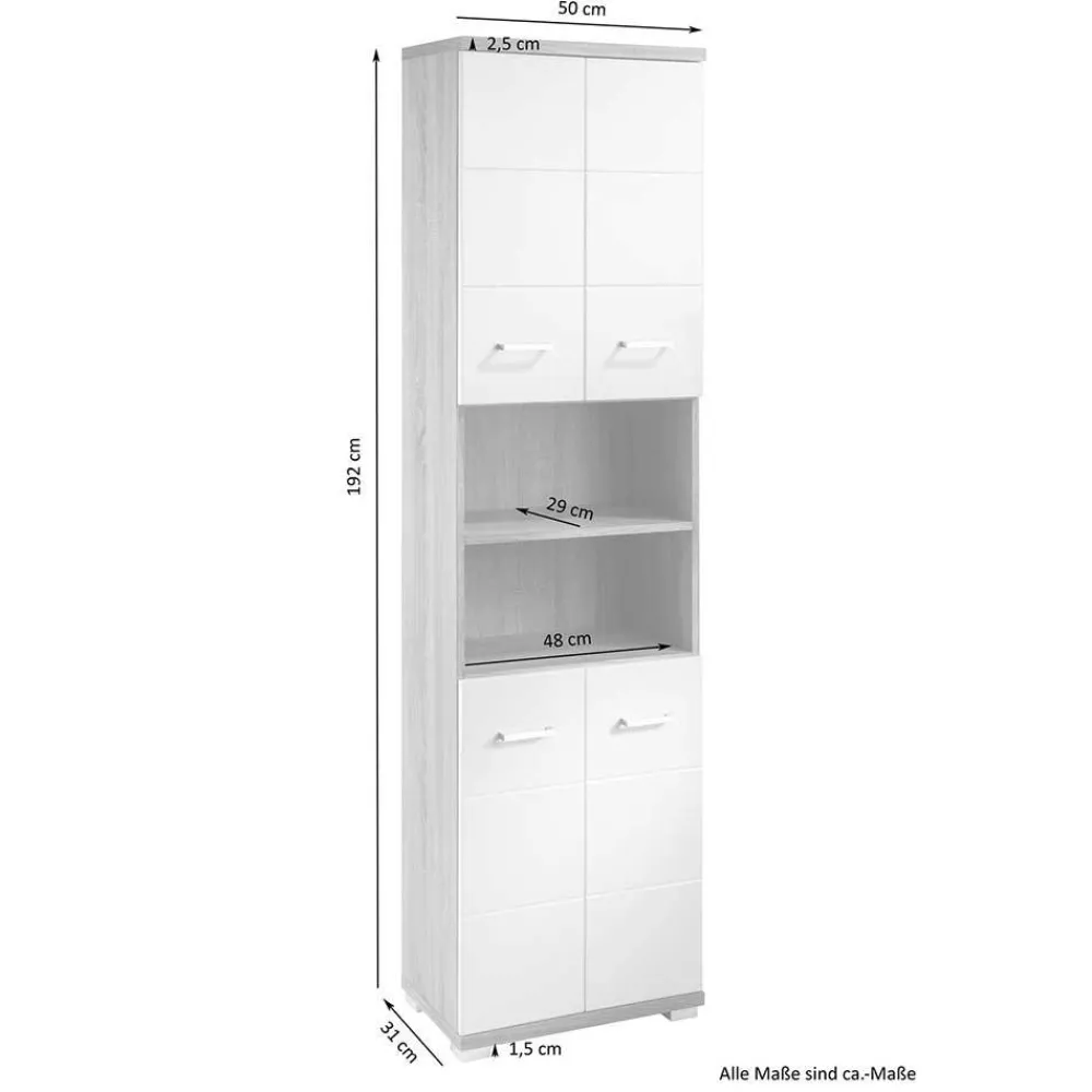 Badezimmerhochschrank Viganno*Pharao24 Online