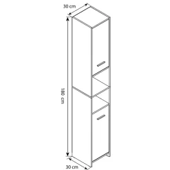 Badezimmerhochschrank Vimalta*Pharao24