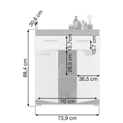 Clearance Badezimmerkommode Hayoran Badezimmerschränke|Bad Unterschränke