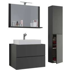 Badezimmermöbelset Anthrazit Kanmura*Pharao24 Online