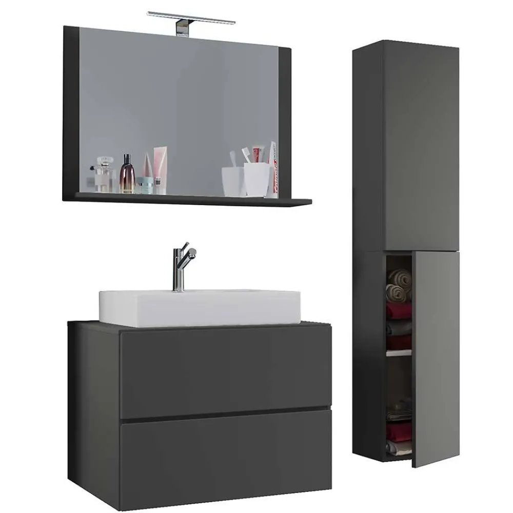 Badezimmermöbelset Anthrazit Kanmura*Pharao24 Online