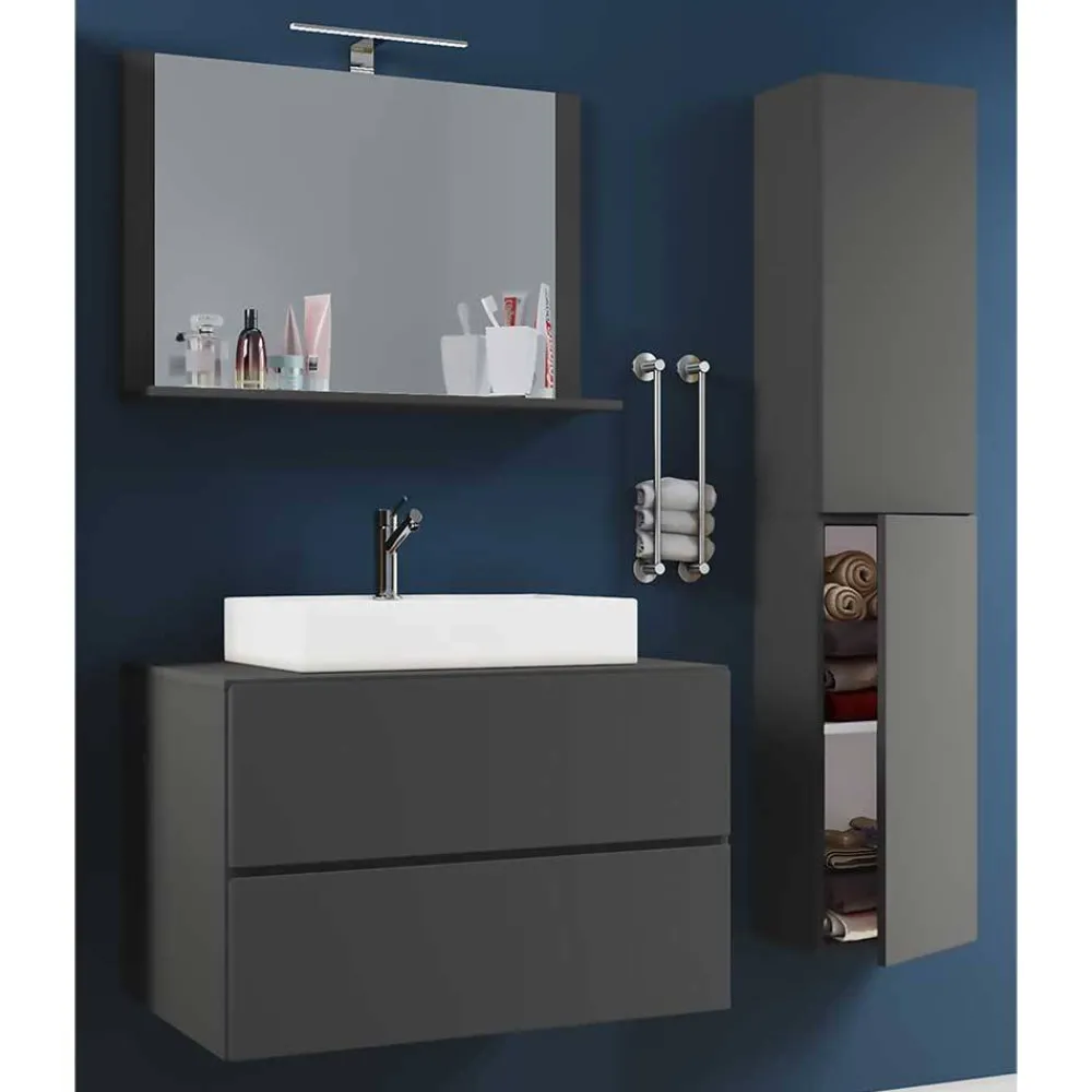 Badezimmermöbelset Anthrazit Kanmura*Pharao24 Online