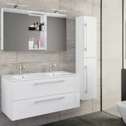 Best Badezimmermöbelset weiß Dango Badmöbel Sets