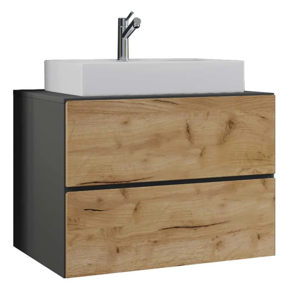 Badezimmermöbelset zweifarbig Socotta Badmöbel Sets