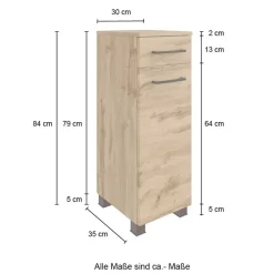 Online Badezimmerschrank schmal Longos Badezimmerschränke|Bad Unterschränke