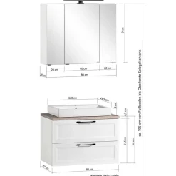 Badezimmerschränke hängend Matss*Pharao24 Outlet