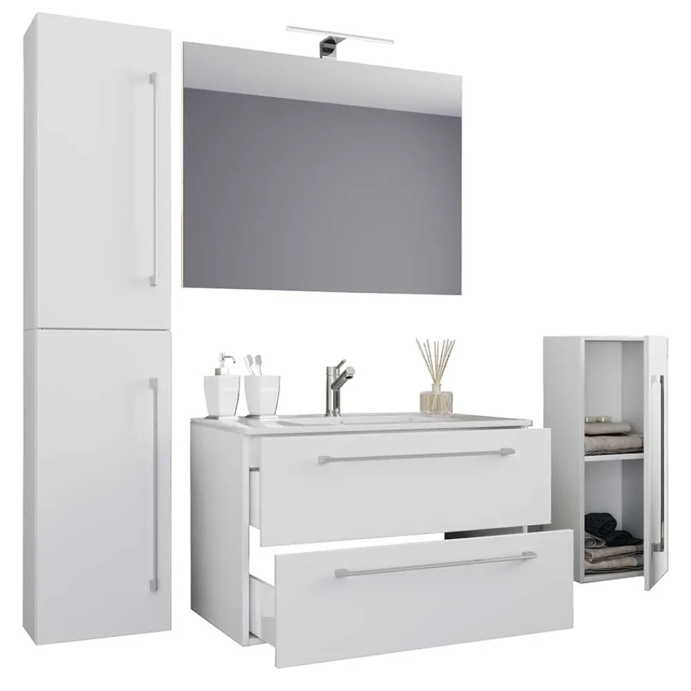 Badezimmerset in Weiß Selami*Pharao24