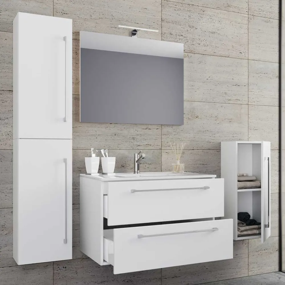 Badezimmerset in Weiß Selami*Pharao24