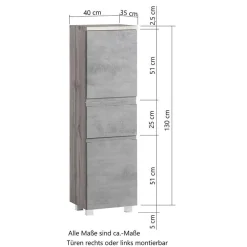 Badezimmerset mit Spiegelschrank Lactona*Pharao24 Online