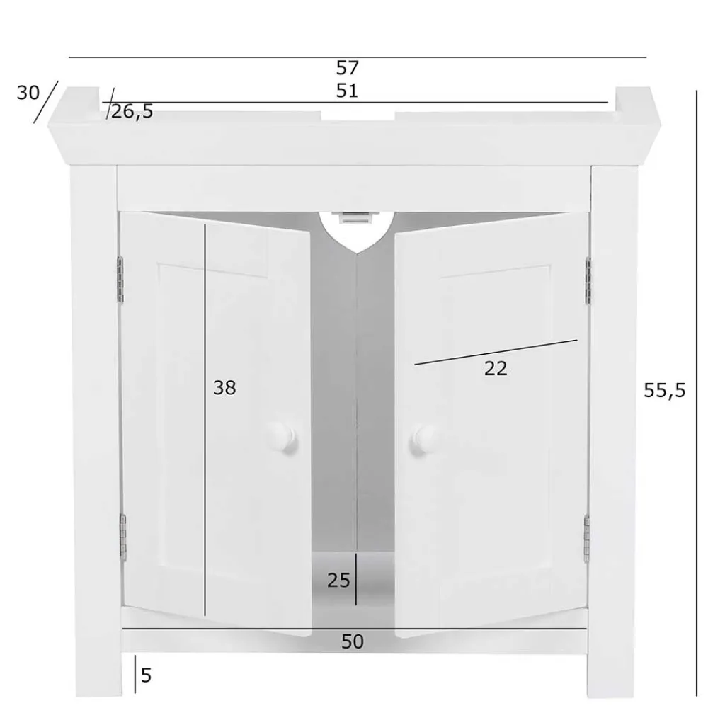 Badezimmerunterschrank Salverna*Pharao24 New
