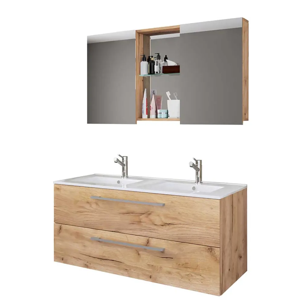 Hot Badmöbel mit Spiegelschrank Lasina Badmöbel Sets