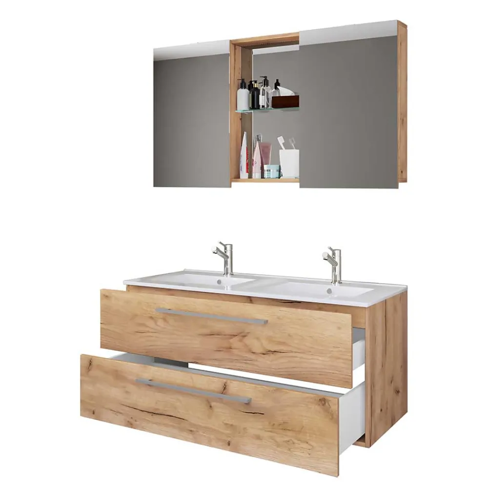 Hot Badmöbel mit Spiegelschrank Lasina Badmöbel Sets