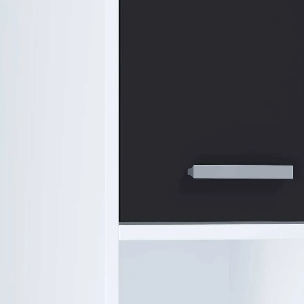 Badmöbel schwarz weiß Panales*Pharao24