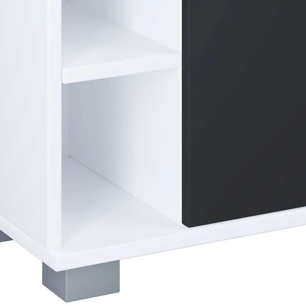 Badmöbel schwarz weiß Panales*Pharao24