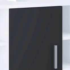 Badmöbel schwarz weiß Panales*Pharao24