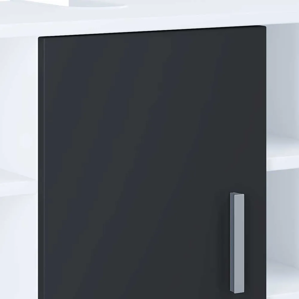 Badmöbel schwarz weiß Panales*Pharao24