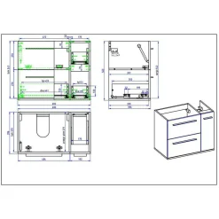Discount Badmöbel Set Hochglanz Ceszan Badmöbel Sets