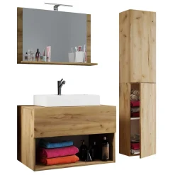 Clearance Badmöbel Set Holzoptik Cudalo Badmöbel Sets