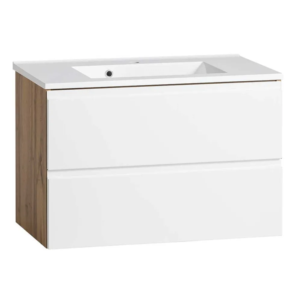 Badmöbel Set mit Waschbecken Lactona*Pharao24 New