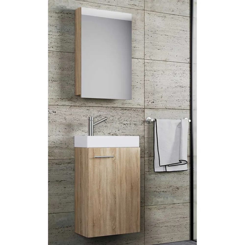 Best Badmöbel Set schmal Osmin Badmöbel Sets