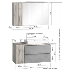 Badmöbelkomplettset Tagma*Pharao24